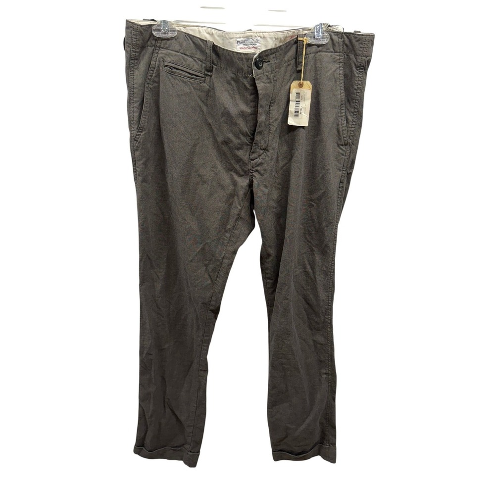 GANT $198 NEW Men's Hugger "The Granpa" Cuffed Pant 205 in Dark Brown 36x34